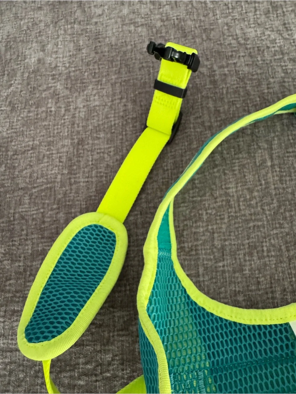 Arcadia Neon Yellow & Teal Mesh Reflective Dog Harness